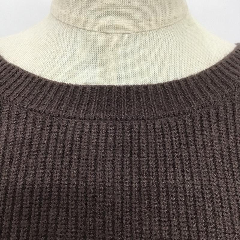 アルシーヴ archives ニット、セーター 長袖 M 無地 茶 / ブラウン / レディース USED 古着 中古 10079491