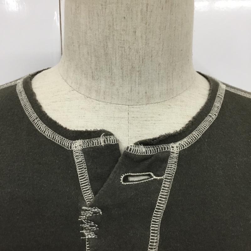 ダヴィット モルソー Davit MEURSAULT カットソー 七分袖 S 無地 ダークグレー / ダークグレー / メンズ USED 古着 中古 10079537