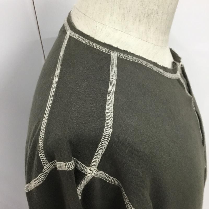 ダヴィット モルソー Davit MEURSAULT カットソー 七分袖 S 無地 ダークグレー / ダークグレー / メンズ USED 古着 中古 10079537