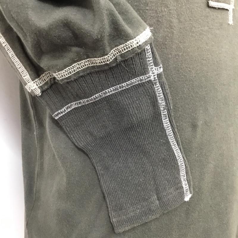 ダヴィット モルソー Davit MEURSAULT カットソー 七分袖 S 無地 ダークグレー / ダークグレー / メンズ USED 古着 中古 10079537