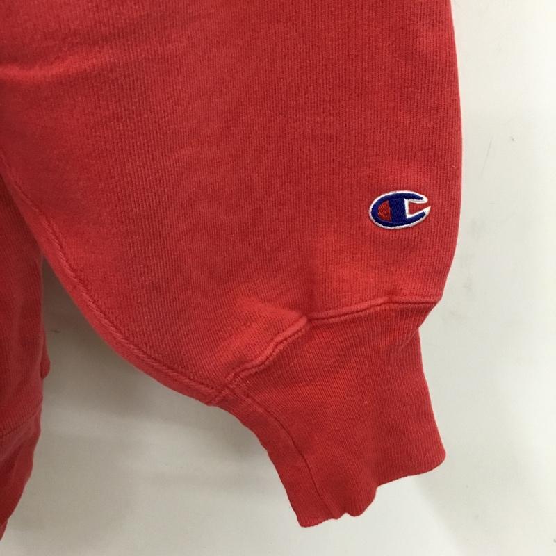 チャンピオン Champion トレーナー 長袖 REVERSE WEAVE スウェット 裏起毛 XXL ロゴ、文字 赤 / レッド / メンズ USED 古着 中古 10079545