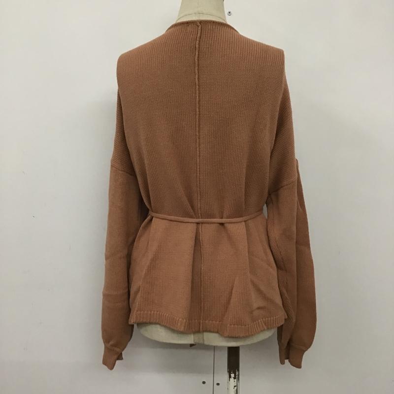 ローリーズファーム LOWRYS FARM カーディガン 長袖 FREE 無地 茶 / ブラウン / レディース USED 古着 中古 10079561