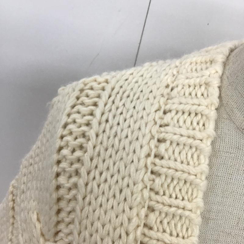 ローリーズファーム LOWRYS FARM カーディガン 長袖 ニットカーディガン FREE 無地 白 / ホワイト / レディース USED 古着 中古 10079564