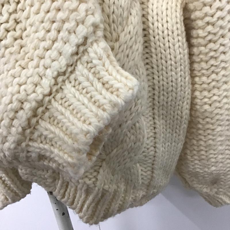ローリーズファーム LOWRYS FARM カーディガン 長袖 ニットカーディガン FREE 無地 白 / ホワイト / レディース USED 古着 中古 10079564