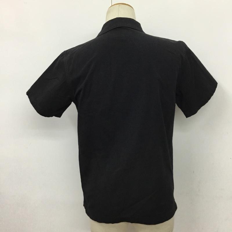 エクストララージ XLARGE シャツ、ブラウス 半袖 ワークシャツ S 無地 黒 / ブラック / メンズ USED 古着 中古 10079674