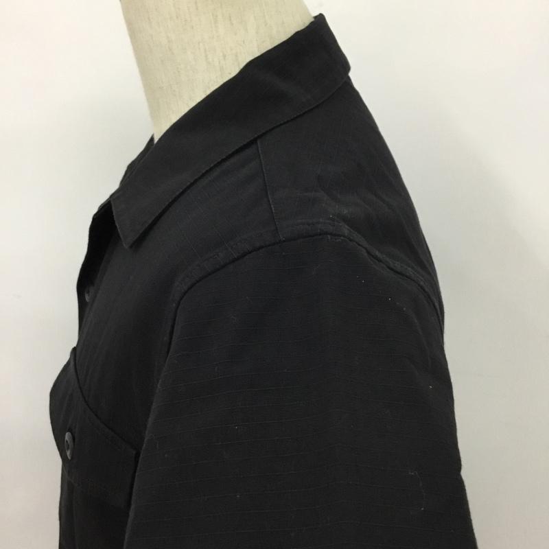 エクストララージ XLARGE シャツ、ブラウス 半袖 ワークシャツ S 無地 黒 / ブラック / メンズ USED 古着 中古 10079674