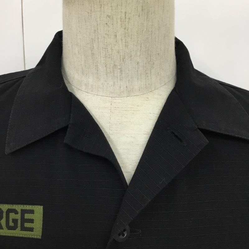 エクストララージ XLARGE シャツ、ブラウス 半袖 ワークシャツ S 無地 黒 / ブラック / メンズ USED 古着 中古 10079674