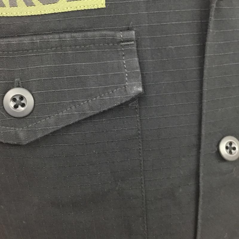 エクストララージ XLARGE シャツ、ブラウス 半袖 ワークシャツ S 無地 黒 / ブラック / メンズ USED 古着 中古 10079674
