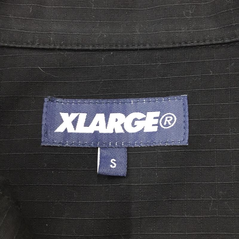 エクストララージ XLARGE シャツ、ブラウス 半袖 ワークシャツ S 無地 黒 / ブラック / メンズ USED 古着 中古 10079674