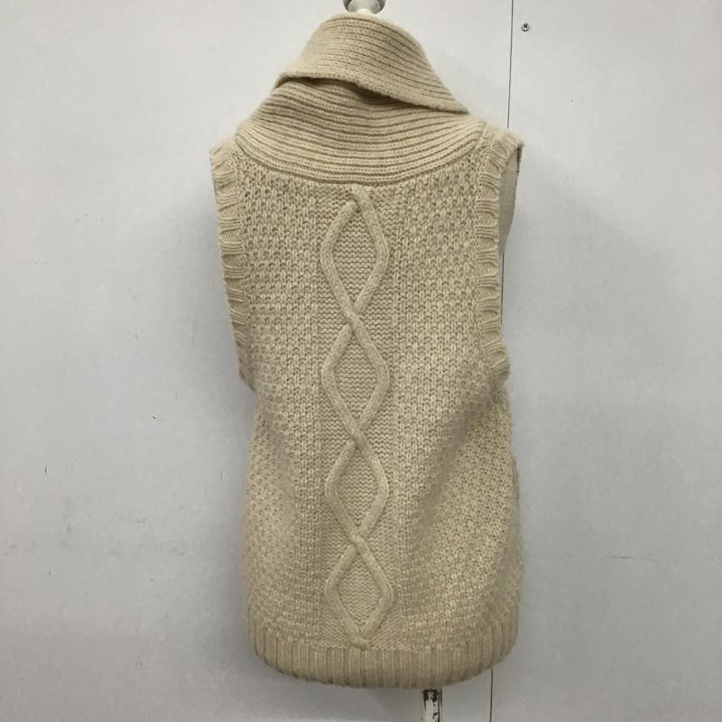 ショコラ フィネ ローブ chocol raffine robe ベスト ベスト ニットベスト FREE 無地 ベージュ / ベージュ / レディース USED 古着 中古 10079709