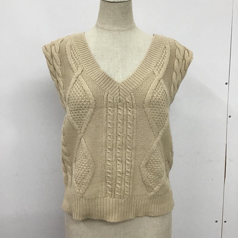 ヘザー Heather ベスト ベスト HE063396TS ニットベスト ケーブル編み FREE ベージュ / ベージュ / レディース USED 古着 中古 10079760