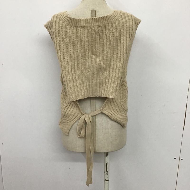 ヘザー Heather ベスト ベスト HE063396TS ニットベスト ケーブル編み FREE ベージュ / ベージュ / レディース USED 古着 中古 10079760