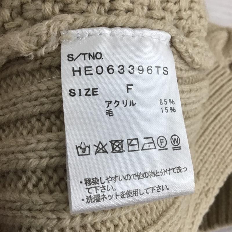 ヘザー Heather ベスト ベスト HE063396TS ニットベスト ケーブル編み FREE ベージュ / ベージュ / レディース USED 古着 中古 10079760