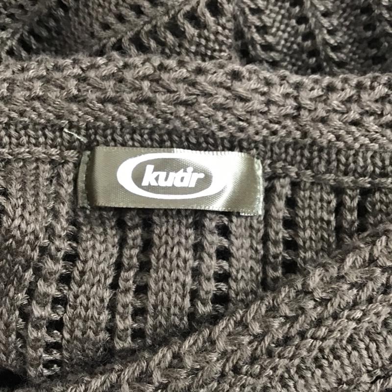 クティール kutir ベスト ベスト 透かし編み ニットベスト FREE 無地 カーキ / カーキ / レディース USED 古着 中古 10079764