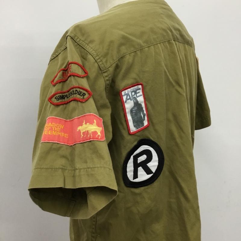 アベイシングエイプ A BATHING APE シャツ、ブラウス 半袖 M 無地 マルチカラー / マルチカラー / メンズ USED 古着 中古 10079772