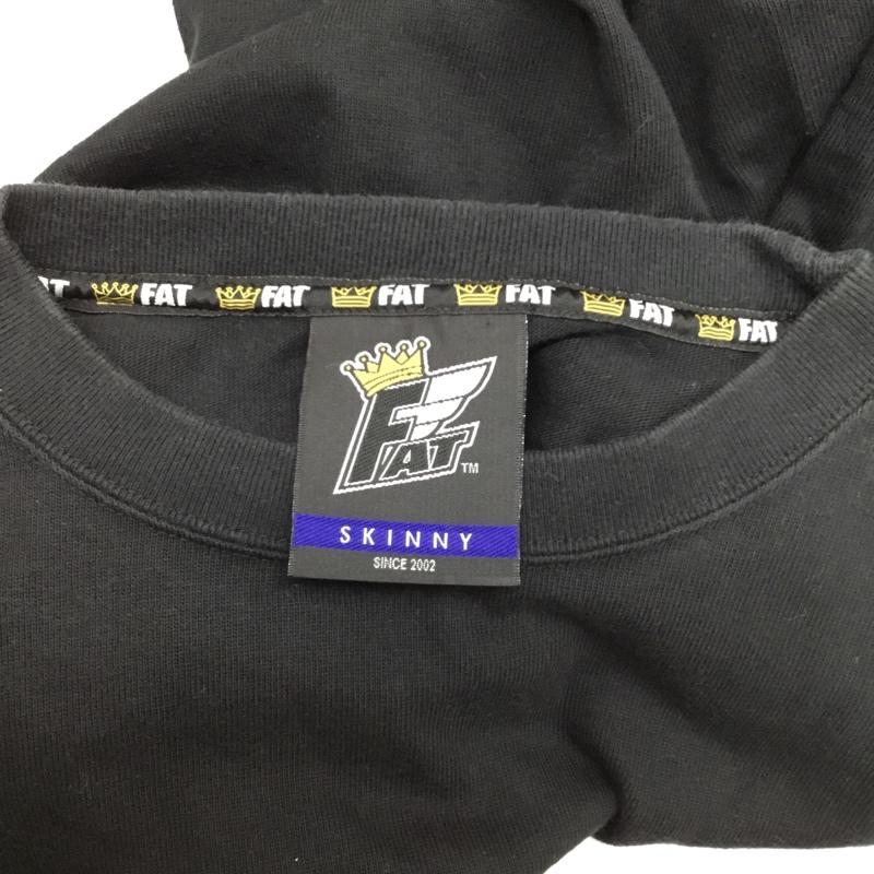 エフエイティー FAT Tシャツ 半袖 L 無地 黒 / ブラック / メンズ USED 古着 中古 10079777