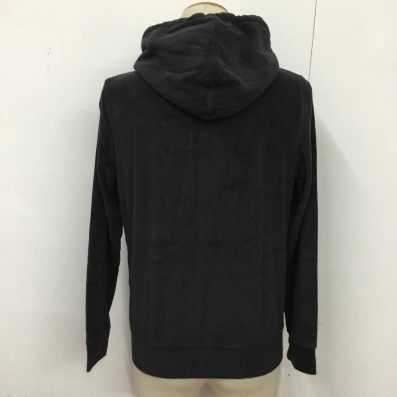 チャンピオン Champion パーカー 長袖 C8-DBB01 パイル地 フルジップ M ワンポイント 黒 / ブラック / メンズ USED 古着 中古 10079807
