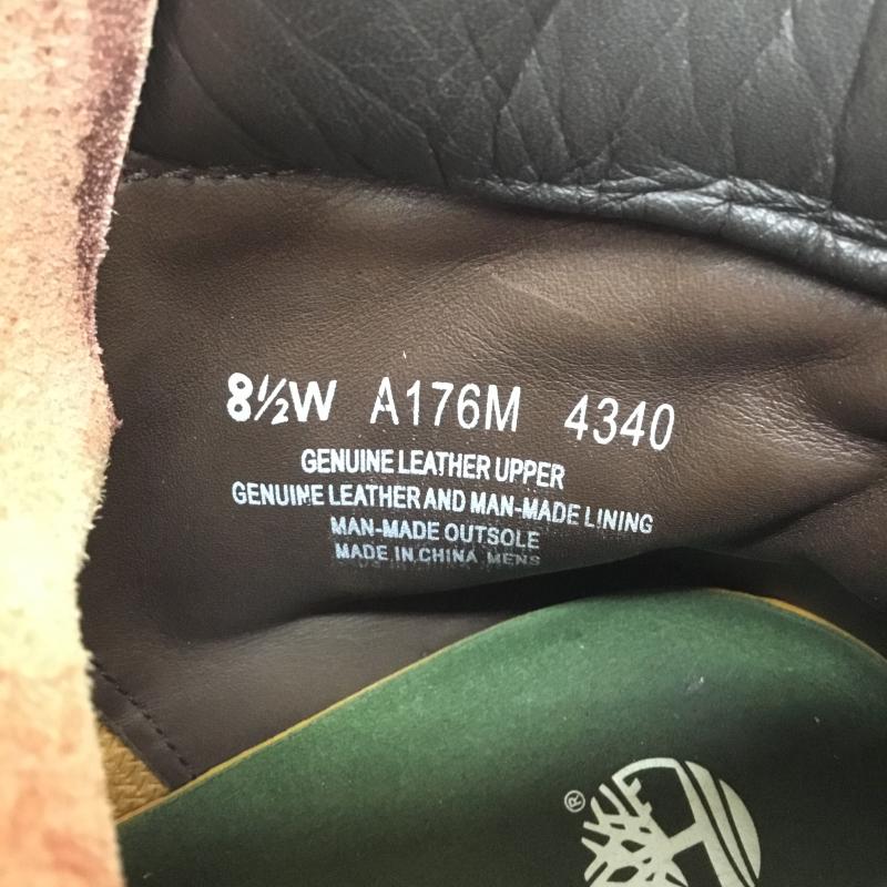 ティンバーランド Timberland ブーツ 一般 6インチ プレミアムブーツ ホーウィン フットボール レザー A176M US:8.5 茶 / ブラウン / メンズ USED 古着 中古 10079845