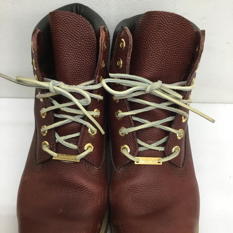 ティンバーランド Timberland ブーツ 一般 6インチ プレミアムブーツ ホーウィン フットボール レザー A176M US:8.5 茶 / ブラウン / メンズ USED 古着 中古 10079845