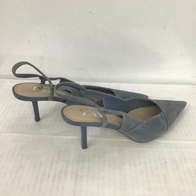ザラ ZARA ミュール ミュール 無地 水色 / ライトブルー / レディース USED 古着 中古 10079871