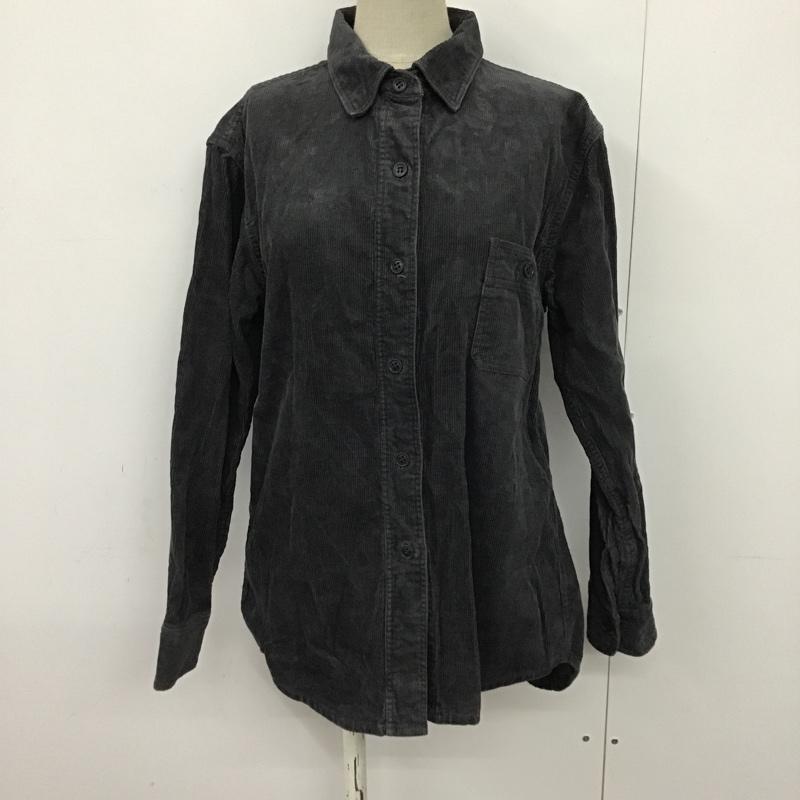 レプシィム LEPSIM シャツ、ブラウス 長袖 M 無地 チャコールグレー / チャコールグレー / レディース USED 古着 中古 10079912