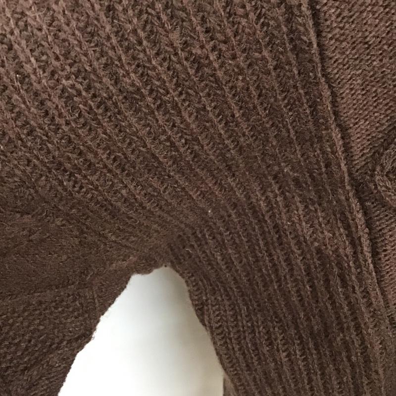 ジーナシス JEANASIS ニット、セーター 長袖 FREE 無地 茶 / ブラウン / レディース USED 古着 中古 10079913