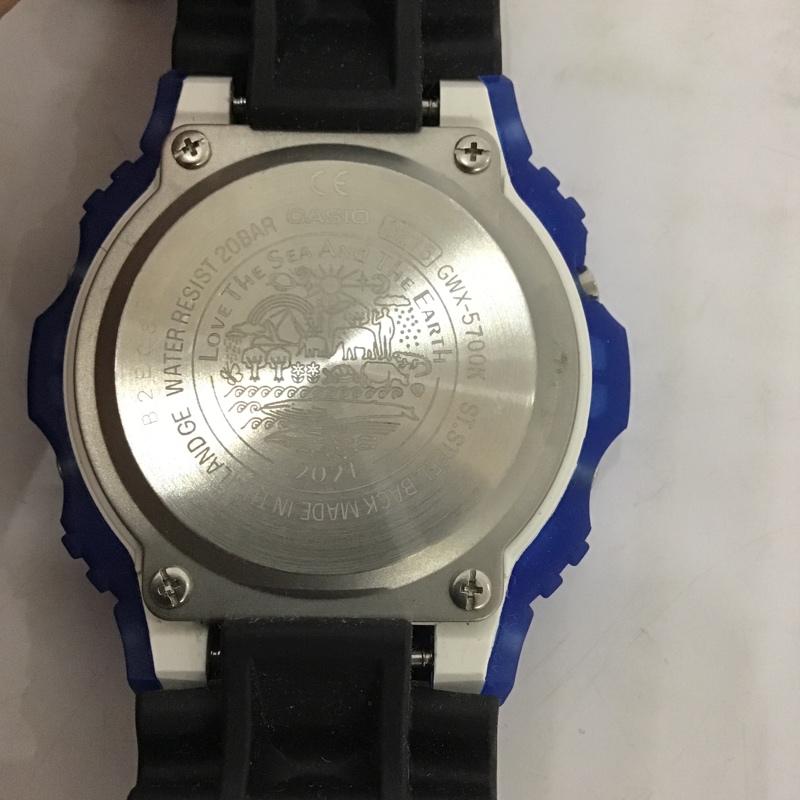 ジーショック G-SHOCK 腕時計 デジタル QWX-5700K Love The Sea And The Earth 箱有 ロゴ、文字 黒 / ブラック / X 青 / ブルー / メンズ USED 古着 中古 10080000