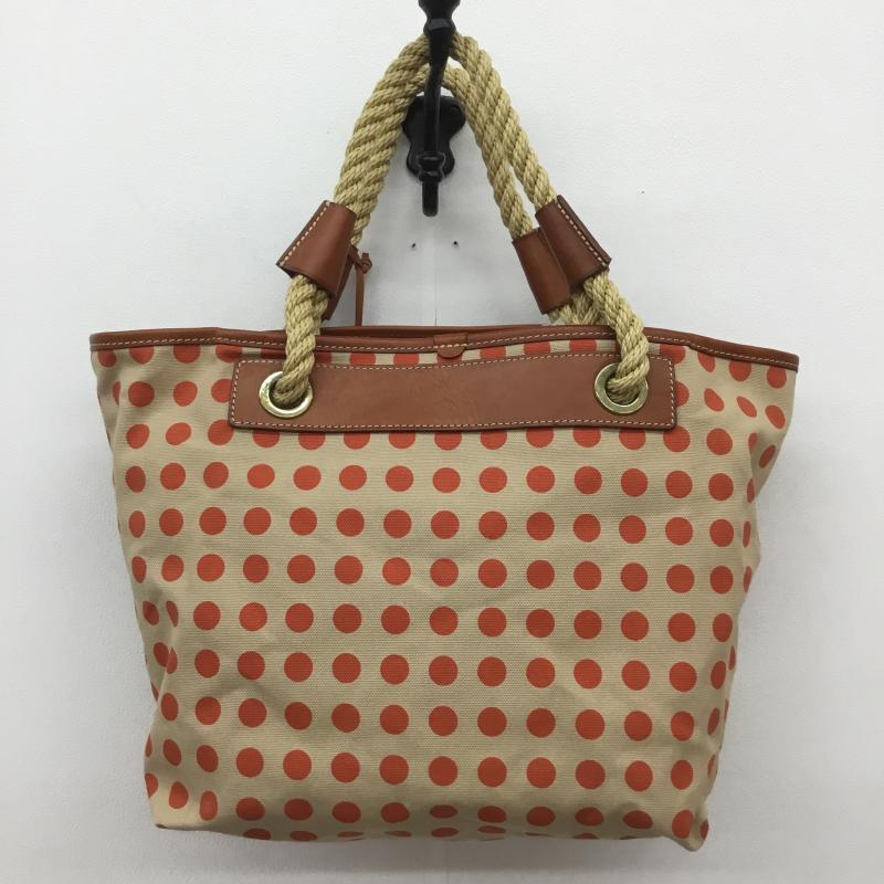 フェリージ Felisi トートバッグ トートバッグ ドット ベージュ / ベージュ / X 橙 / オレンジ / レディース USED 古着 中古 10080088