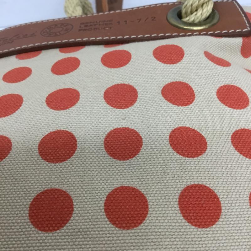 フェリージ Felisi トートバッグ トートバッグ ドット ベージュ / ベージュ / X 橙 / オレンジ / レディース USED 古着 中古 10080088