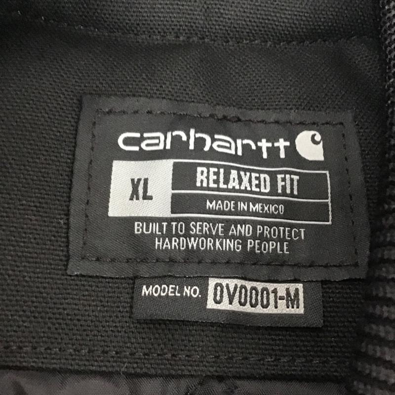 カーハート Carhartt ベスト ベスト OV0001 Duck Insulates Rib Collar Vest タグ付き XL ロゴ、文字 黒 / ブラック / メンズ USED 古着 中古 10080125