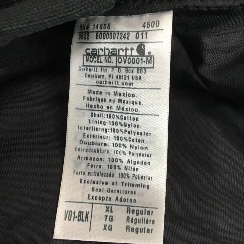 カーハート Carhartt ベスト ベスト OV0001 Duck Insulates Rib Collar Vest タグ付き XL ロゴ、文字 黒 / ブラック / メンズ USED 古着 中古 10080125