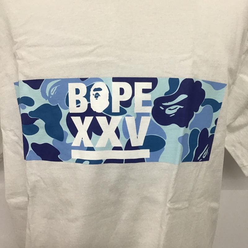 アベイシングエイプ A BATHING APE Tシャツ 半袖 3L プリント 白 / ホワイト / メンズ USED 古着 中古 10080131