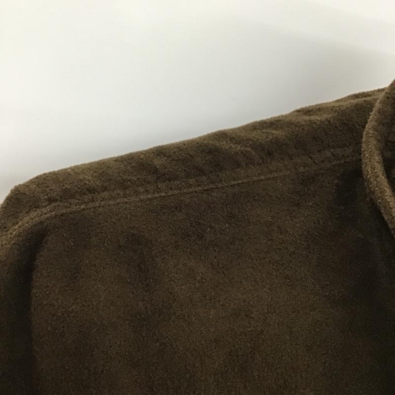 アンドファミリー ANDFAMILY シャツ、ブラウス 長袖 XXL 無地 茶 / ブラウン / メンズ USED 古着 中古 10080161