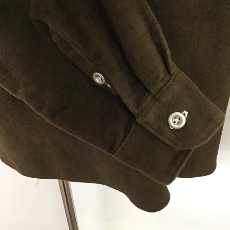 アンドファミリー ANDFAMILY シャツ、ブラウス 長袖 XXL 無地 茶 / ブラウン / メンズ USED 古着 中古 10080161