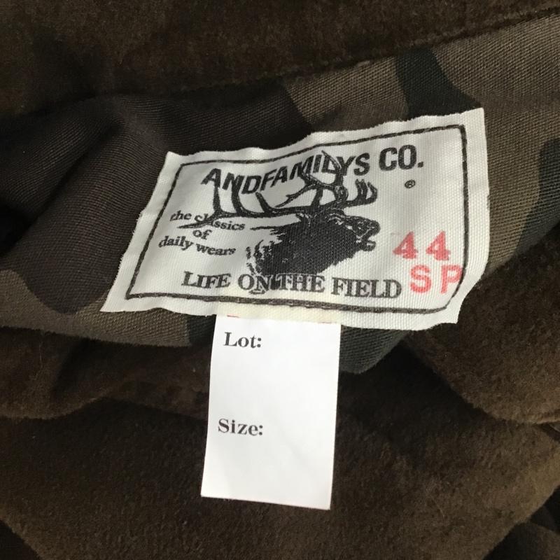 アンドファミリー ANDFAMILY シャツ、ブラウス 長袖 XXL 無地 茶 / ブラウン / メンズ USED 古着 中古 10080161