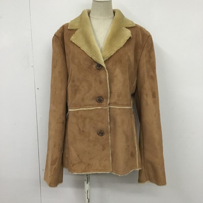 エムシーエム MCM コート コート一般 ムートンコート L 無地 茶 / ブラウン / レディース USED 古着 中古 10080226