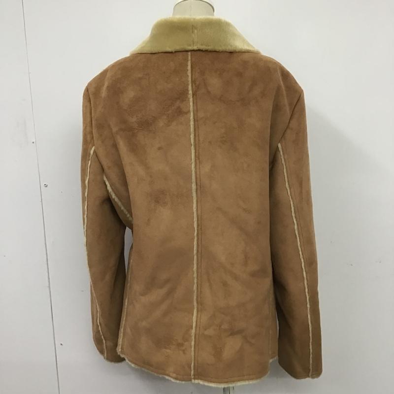 エムシーエム MCM コート コート一般 ムートンコート L 無地 茶 / ブラウン / レディース USED 古着 中古 10080226