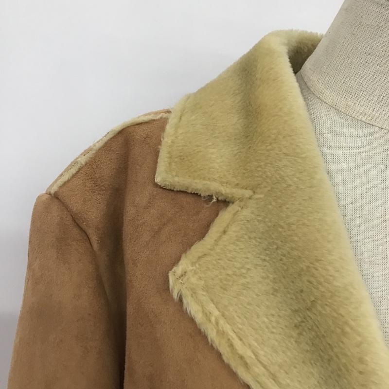 エムシーエム MCM コート コート一般 ムートンコート L 無地 茶 / ブラウン / レディース USED 古着 中古 10080226