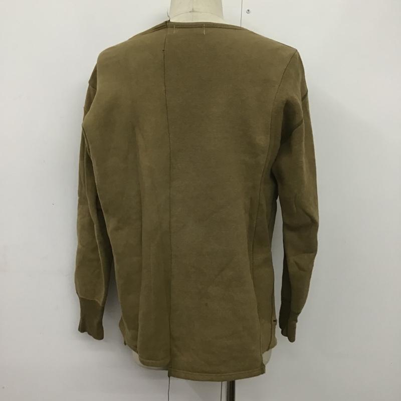 ポーショニー POTIONY トレーナー 長袖 M 無地 茶 / ブラウン / メンズ USED 古着 中古 10080264