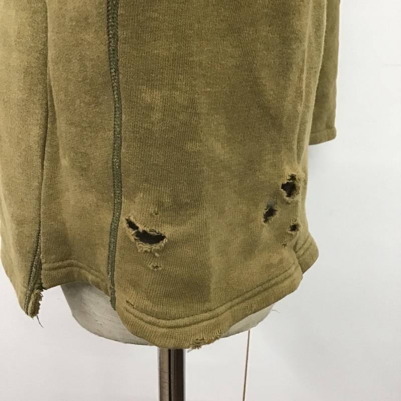 ポーショニー POTIONY トレーナー 長袖 M 無地 茶 / ブラウン / メンズ USED 古着 中古 10080264