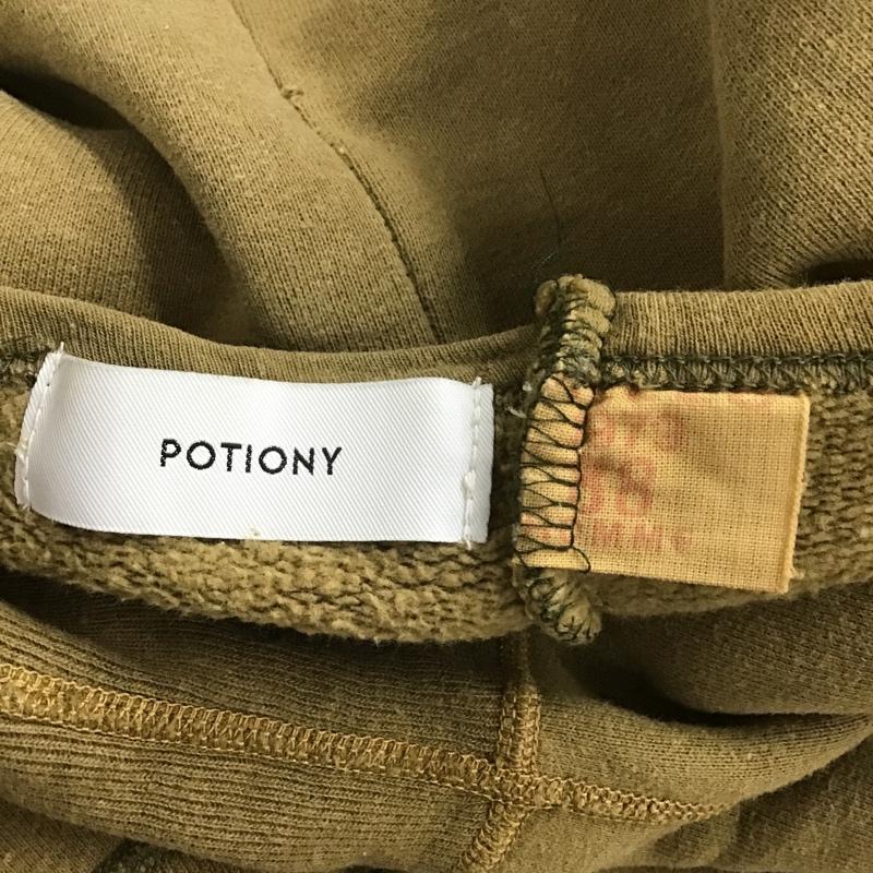 ポーショニー POTIONY トレーナー 長袖 M 無地 茶 / ブラウン / メンズ USED 古着 中古 10080264