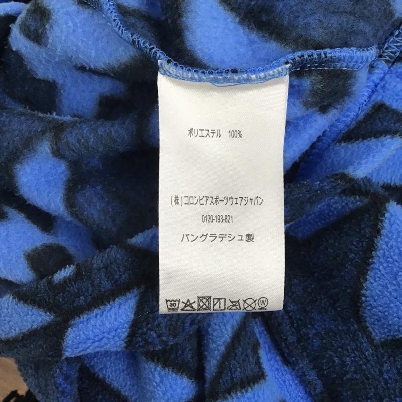 コロンビア Columbia ジャケット、上着 ジャケット、ブレザー WB6777 フルジップ フリースジャケット ロゴ L 総柄 青 / ブルー / X 水色 / ライトブルー / ボーイズ USED 古着 中古 10080281
