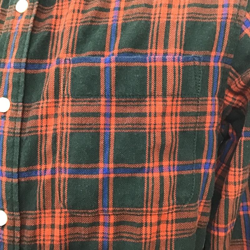 ザノースフェイス THE NORTH FACE シャツ、ブラウス 長袖 NR61404 ヘリンボーン ボタンダウン M チェック 赤 / レッド / X 黒 / ブラック / X 青 / ブルー / メンズ USED 古着 中古 10080328
