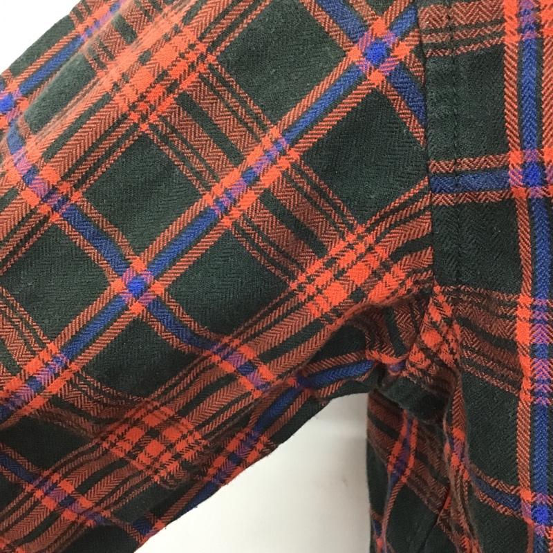 ザノースフェイス THE NORTH FACE シャツ、ブラウス 長袖 NR61404 ヘリンボーン ボタンダウン M チェック 赤 / レッド / X 黒 / ブラック / X 青 / ブルー / メンズ USED 古着 中古 10080328