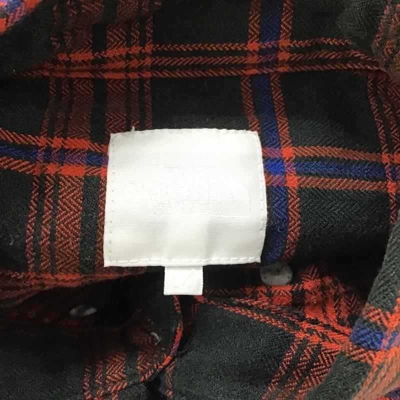 ザノースフェイス THE NORTH FACE シャツ、ブラウス 長袖 NR61404 ヘリンボーン ボタンダウン M チェック 赤 / レッド / X 黒 / ブラック / X 青 / ブルー / メンズ USED 古着 中古 10080328