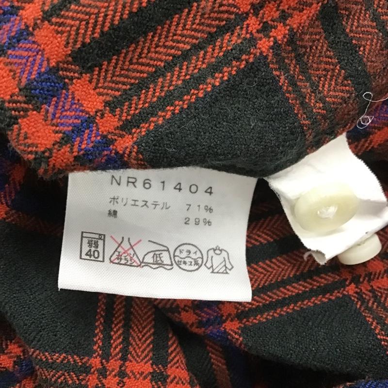 ザノースフェイス THE NORTH FACE シャツ、ブラウス 長袖 NR61404 ヘリンボーン ボタンダウン M チェック 赤 / レッド / X 黒 / ブラック / X 青 / ブルー / メンズ USED 古着 中古 10080328