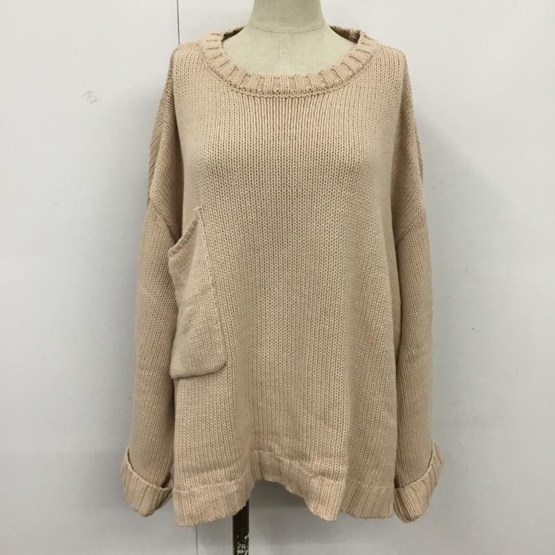 サマンサモスモス Samansa Mos2 ニット、セーター 長袖 FREE 無地 桃 / ピンク / レディース USED 古着 中古 10080342