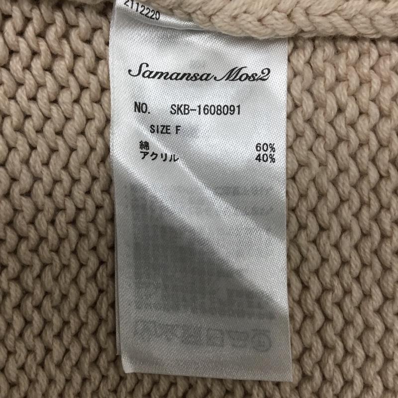 サマンサモスモス Samansa Mos2 ニット、セーター 長袖 FREE 無地 桃 / ピンク / レディース USED 古着 中古 10080342