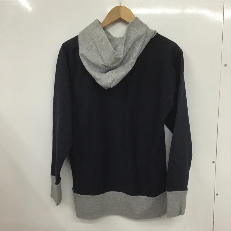 チャンピオン Campion パーカー 長袖 C8-J104 REVERSE WEAVE S 無地 紺 / ネイビー / メンズ USED 古着 中古 10080372