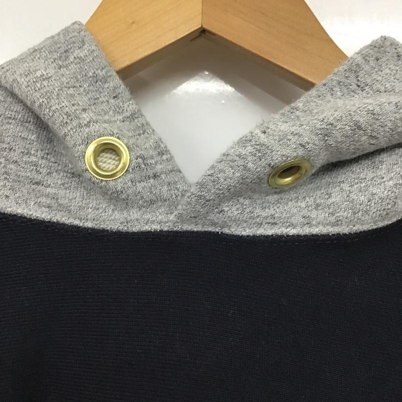 チャンピオン Campion パーカー 長袖 C8-J104 REVERSE WEAVE S 無地 紺 / ネイビー / メンズ USED 古着 中古 10080372